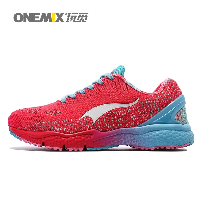 ONEMIX женская обувь для бега для женщин спортивные кроссовки красный Zapatillas теннисные Спортивные туфли уличные Прогулочные кроссовки 5,0