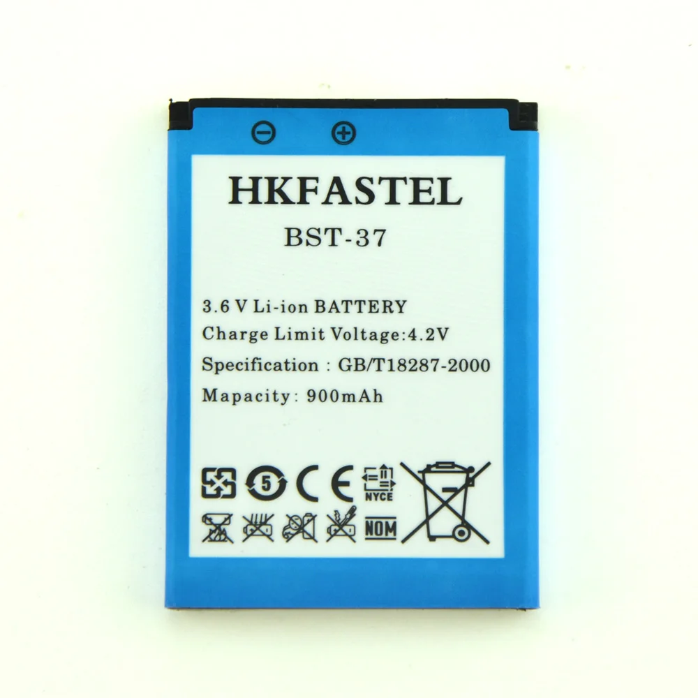 Литий ионный аккумулятор hkfatel для Sony Ericsson D750 K750 K750c S600 S600i V600 W550 W550i W600 W700 W710 W710i