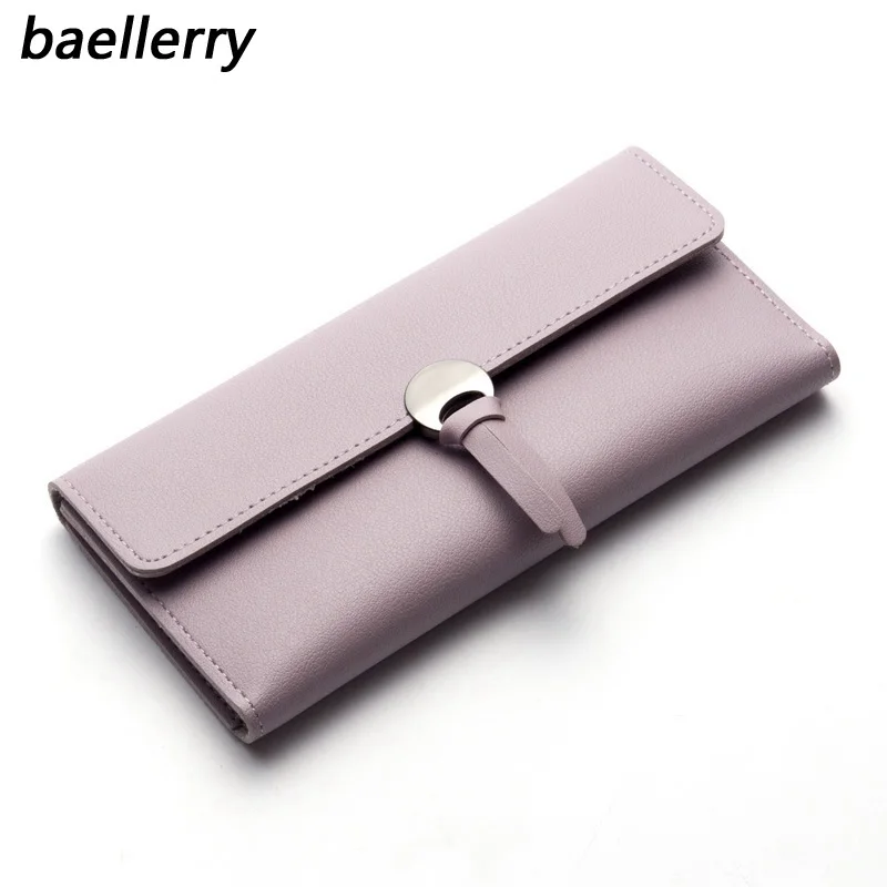 Baellerry Кожаный Бумажник Длинные Новый корейский HASP Кошельки пряжки кожи клатч