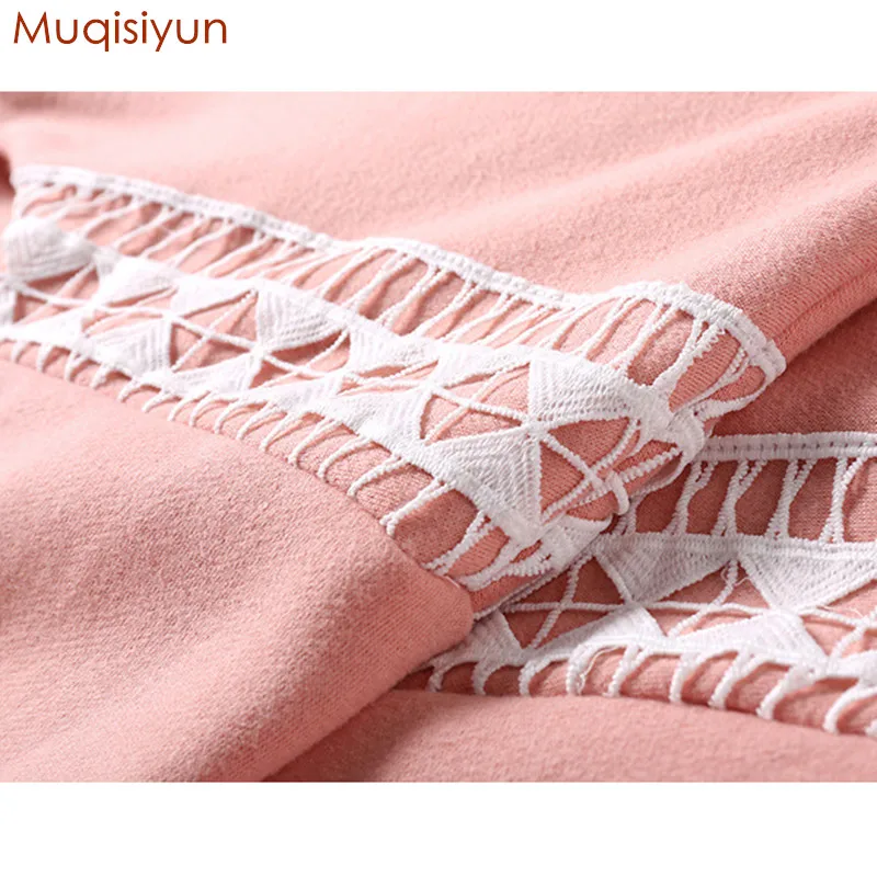 Muqisiyun 2018 осень зима Для женщин корейский стиль одежда с длинным рукавом в стиле