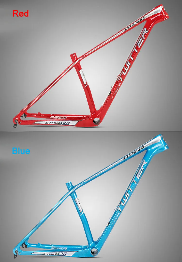 Твиттер Storm2.0 MTB карбоновая рама 27,5*1" 17" велосипедная 29*1" 17" 1" XC велосипедная Рама 42*52 коническая трубка BB92 EPS БЫСТРОРАЗЪЕМНАЯ