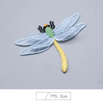 1pcs No3 Chainho, вышивка патч, тканевая наклейка, аппликация глажка для ткани/джинсы/сумки/обувь, аксессуары DIY, серия стрекоза, 1 шт. 19EM009 - Цвет: 1pcs No3
