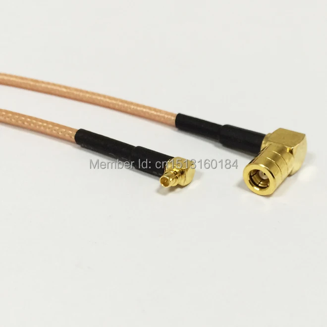 New Modem Coaxial Cable SMB Female Right Angle Connector To MMCX Male RG316 15CM 6" Adapter | Мобильные телефоны и