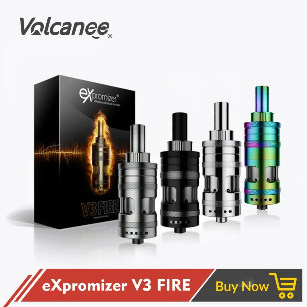 Volcanee eXpromizer V3 Fire MTL RTA Single Coil Building Deck 2ML 4ML Liquid Control Optimal Airflow Design Ecig Vape Atomizer |