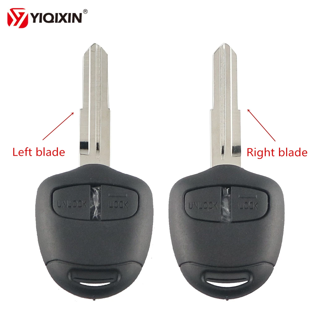 

YIQIXIN 10 шт. 2-кнопочный пульт дистанционного управления автомобильный ключ для Mitsubishi Lancer Grandis Evolution Outlander Colt Mirage левое или правое левое лезвие
