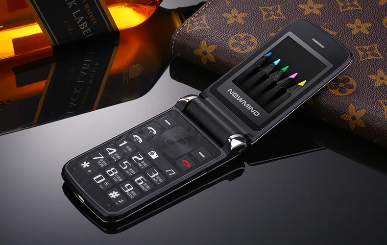 Женский флип телефон Newmind V518 с двойным экраном камерой MP3 MP4 двумя sim картами 2 4