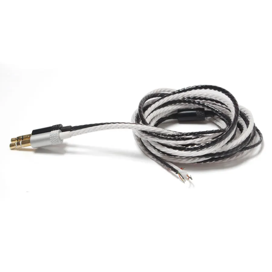 3 вида цветов DIY MP3 провод для наушников HIFI полуфабрикат гибкий кабель для наушников 18 медный провод аксессуары для наушников