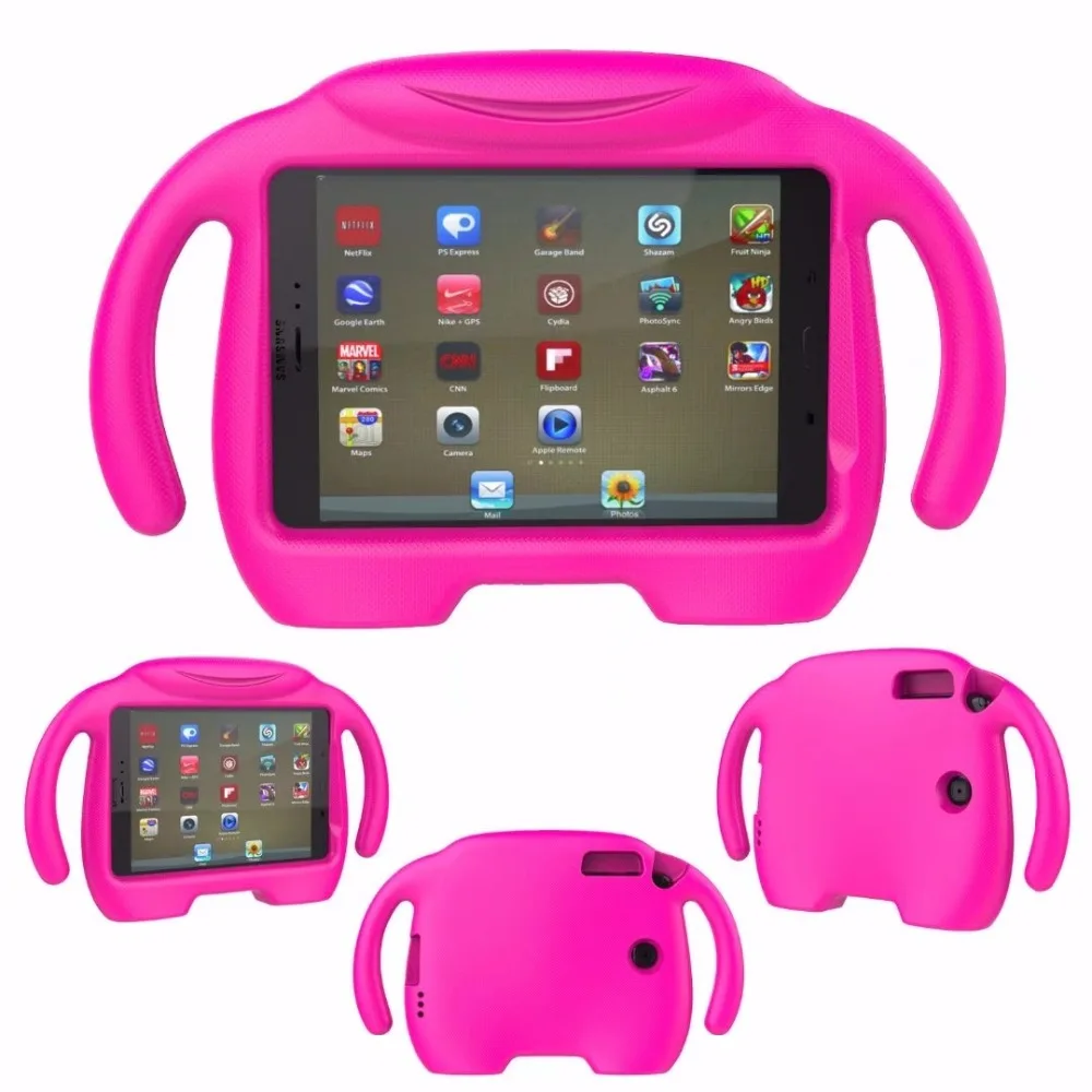 Чехол для samsung Galaxy Tab A 8,0 T350 T355 T351, чехол EVA, детская безопасная ручка, цветной с функцией защиты планшета, оболочка+ ручка