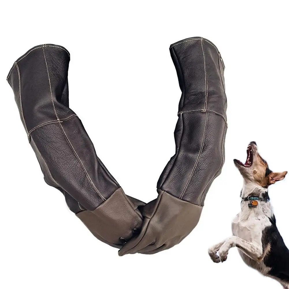 Перчатки для домашних животных с защитой от укусов Кожаные Защитные перчатки