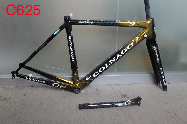 Черная картина белый Colnago C60 дорожный велосипед рама красное углеродное волокно велосипедная Рама+ подседельный штырь+ вилка+ зажим+ гарнитура