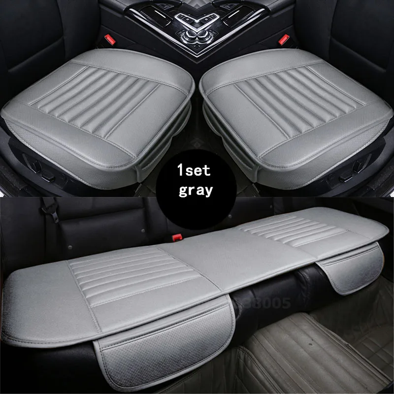 1 sets gray Защита автомобильного сиденья, чехол для автомобильного сиденья, чехлы для автомобильных сидений, подушка для vw passat b5 golf tiguan, Mercedes Benz C200 E260 ML - Название цвета: 1 sets gray