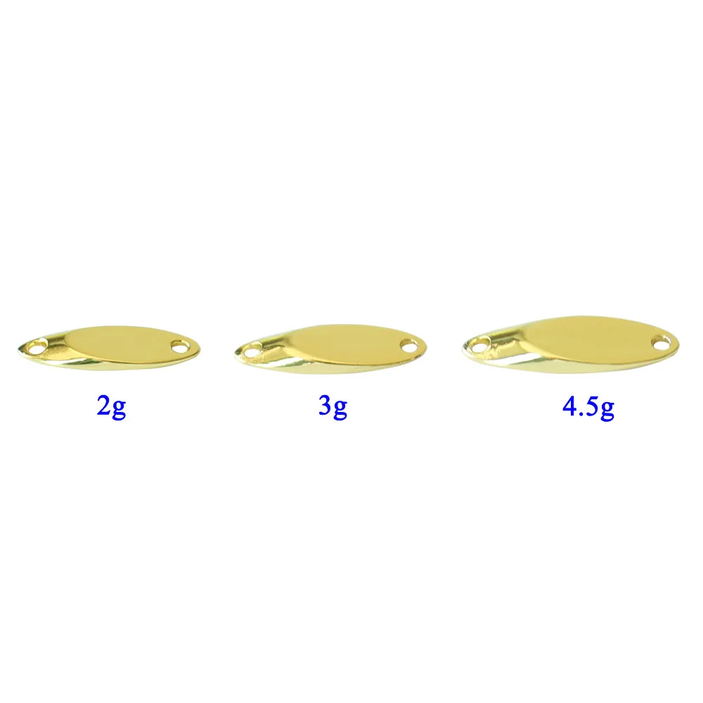 GIDELUN 2 г/3 г/4 5 г золото/серебро 10 шт./лот металлическая ложка приманка isca
