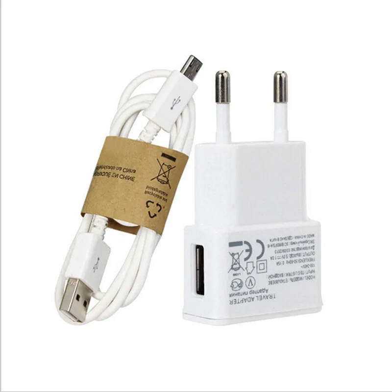 1A ЕС Plug стены AC Зарядное устройство адаптер + Кабель Micro USB для Samsung Galaxy S5 S6 S4 i9500 S3