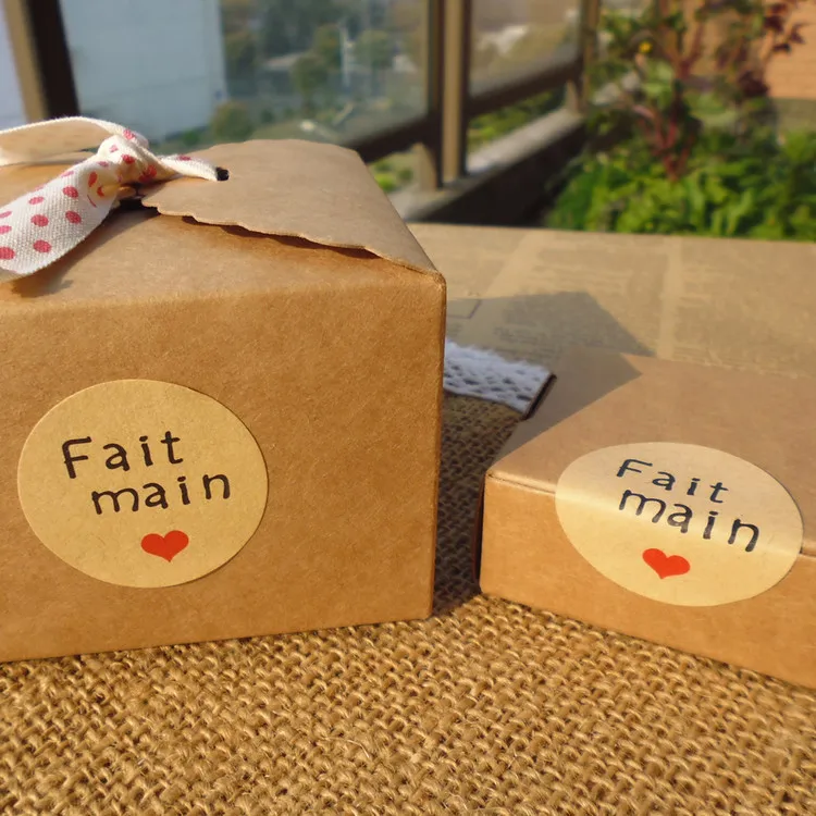 120 шт. Французский ручной работы &quotfact Main&quot запечатывание упаковки торта