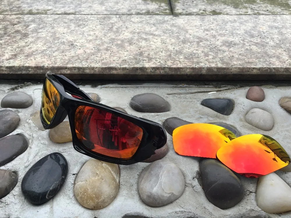 Красный Поляризованные замены линзы для скальпеля солнцезащитные очки только |