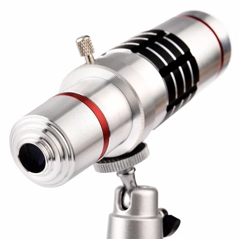 Комплект для селфи камеры: 18x алюминиевая Лупа телеобъектив + салфетка очистки