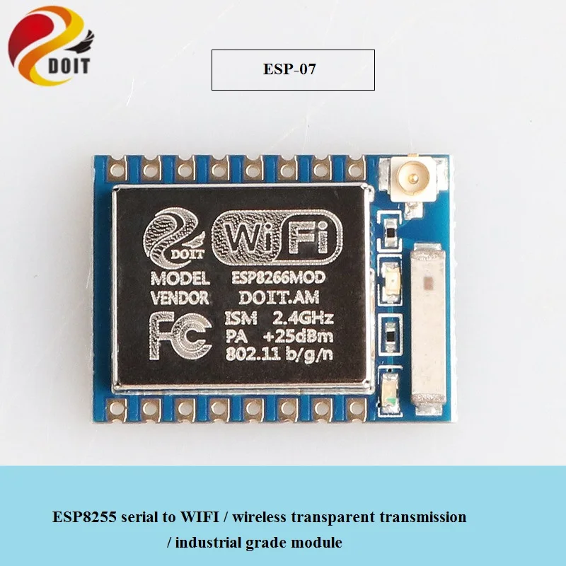 ESP-07 Сделайэто модуль Wi-Fi ESP8266 ESP8285 ESP-12E ESP-12F ESP-F ESP-M1 ESP-M2 DT-06 ESP-01s ESP-07 Wroom-02 ESP32 2,4G XH-NF-01 RC игрушки - Цвет: ESP-07