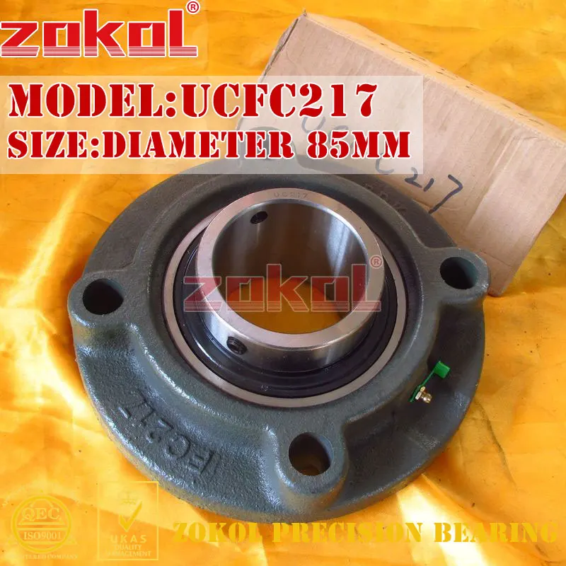Подшипник ZOKOL фланец картридж подшипники UCFC217 TY90517Y шариковый подшипник диаметр 85