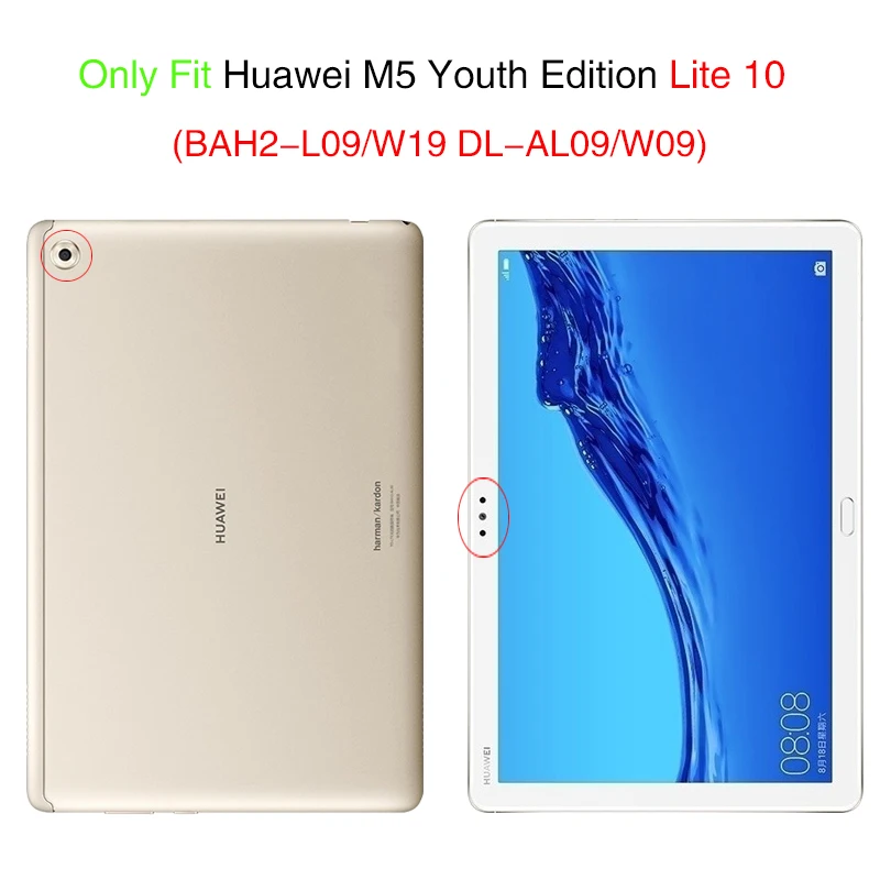 Чехол из воловьей кожи для huawei mediapad M5 Lite 10,1 BAH2-L09/W19 планшетный ПК из натуральной кожи mediapad m5 lite10 DL-AL09 W09 10,1 чехол s