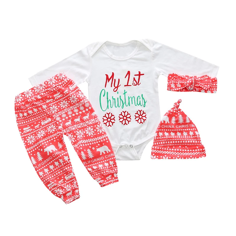 2017 рождественские осенние комплекты для мальчиков и девочек комбинезоны с