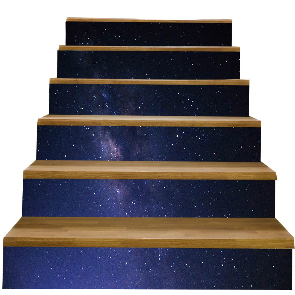 a 6 шт., 3D наклейки на лестницу, пол, наклейки на стену, 18x100 см, съемные, водонепроницаемые, сделай сам, кухня, щиток - Цвет: a
