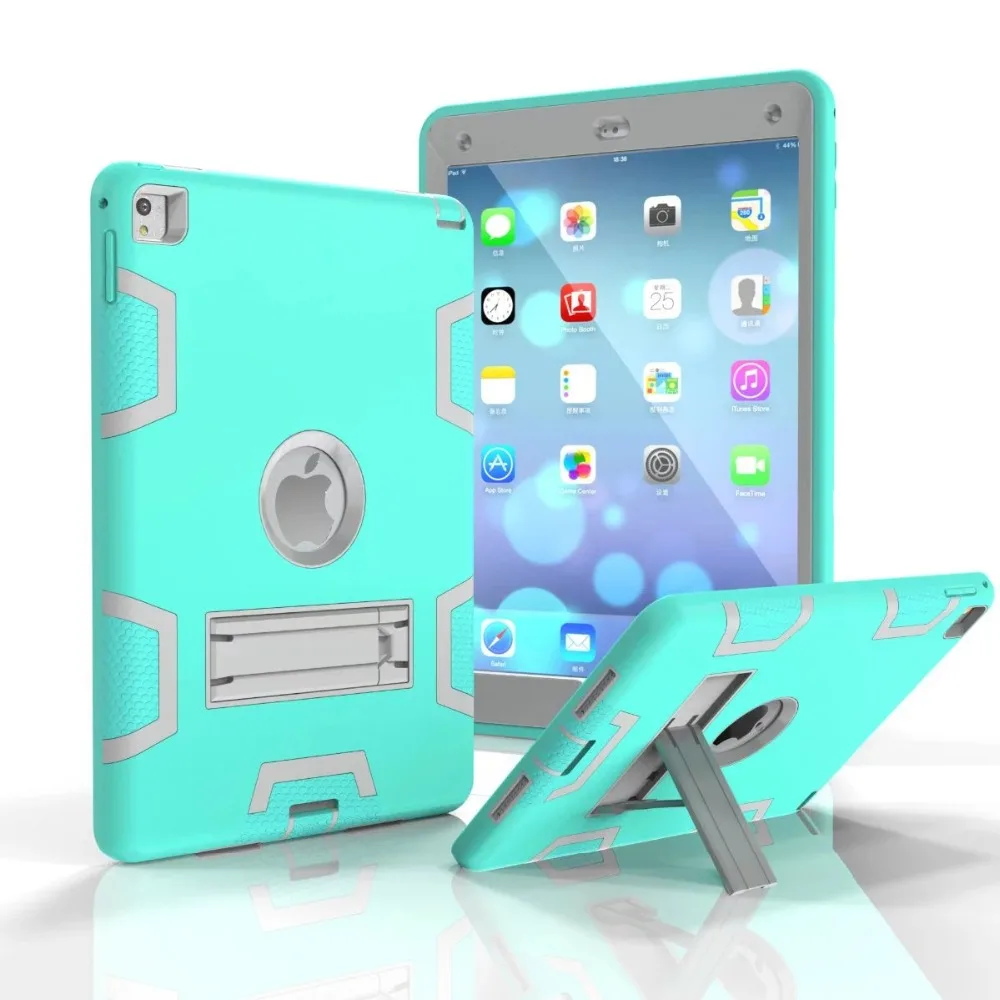 Новинка Чехол для iPad 6/iPad Air 2 сверхпрочный гибридный прочный резиновый жесткий