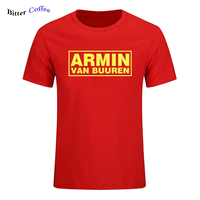 Футболка мужская с коротким рукавом и круглым вырезом смешная принтом ARMIN VAN BUUREN DJ