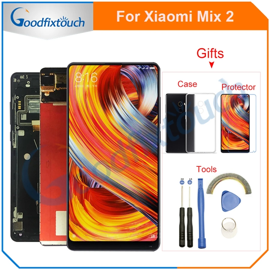 Для Xiaomi Mix 2 Mix2 Mi ЖК дисплей + сенсорная панель дигитайзер с рамкой 5 99 &quotчерный