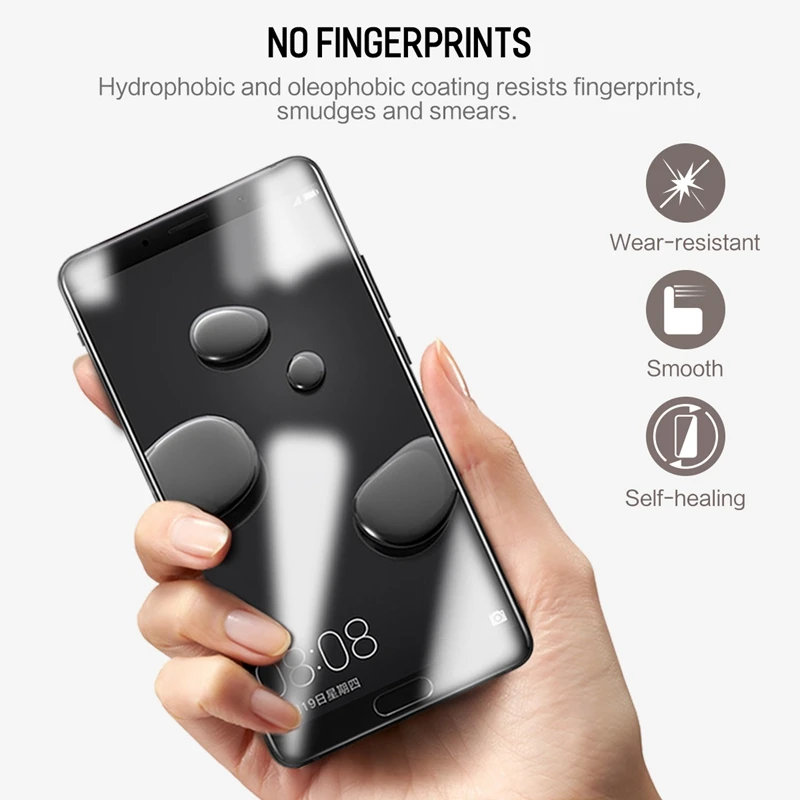 Rock мягкая Гидрогелевая Защита экрана для Huawei Mate10 0 18 мм полное покрытие защитная