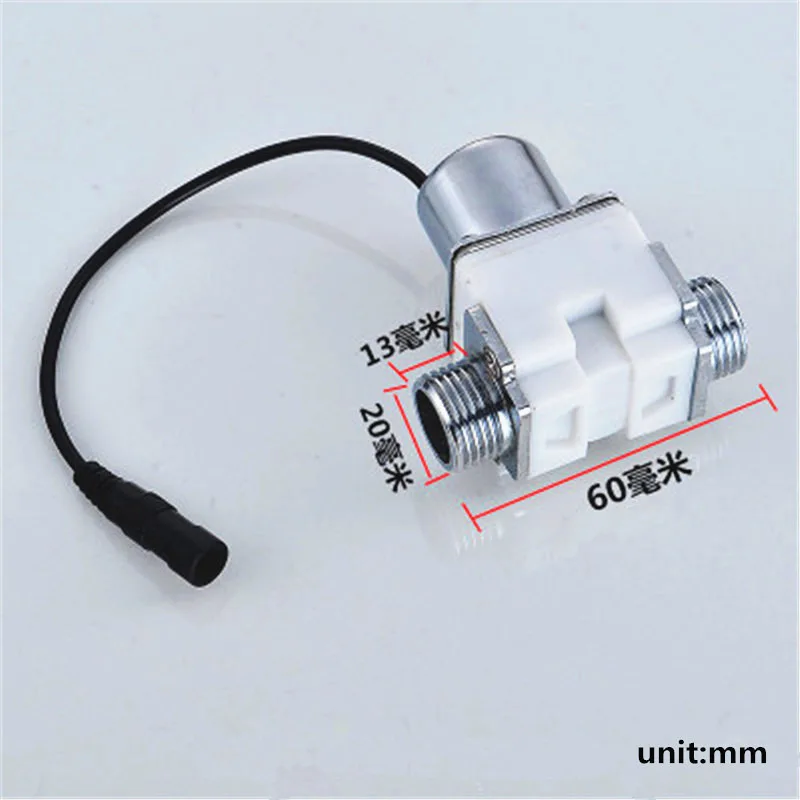 solenoid valve C Автоматический Инфракрасный датчик панель, индукционный сенсор писсуарный кран, DC6V электромагнитный клапан батарея коробка трансформатор - Цвет: solenoid valve C