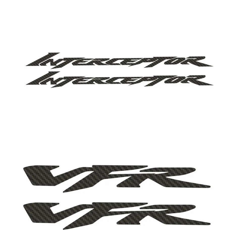 Черный KODASKIN мотоцикл 2D углерода наклейка для HONDA Interceptor VFR - Цвет: Черный