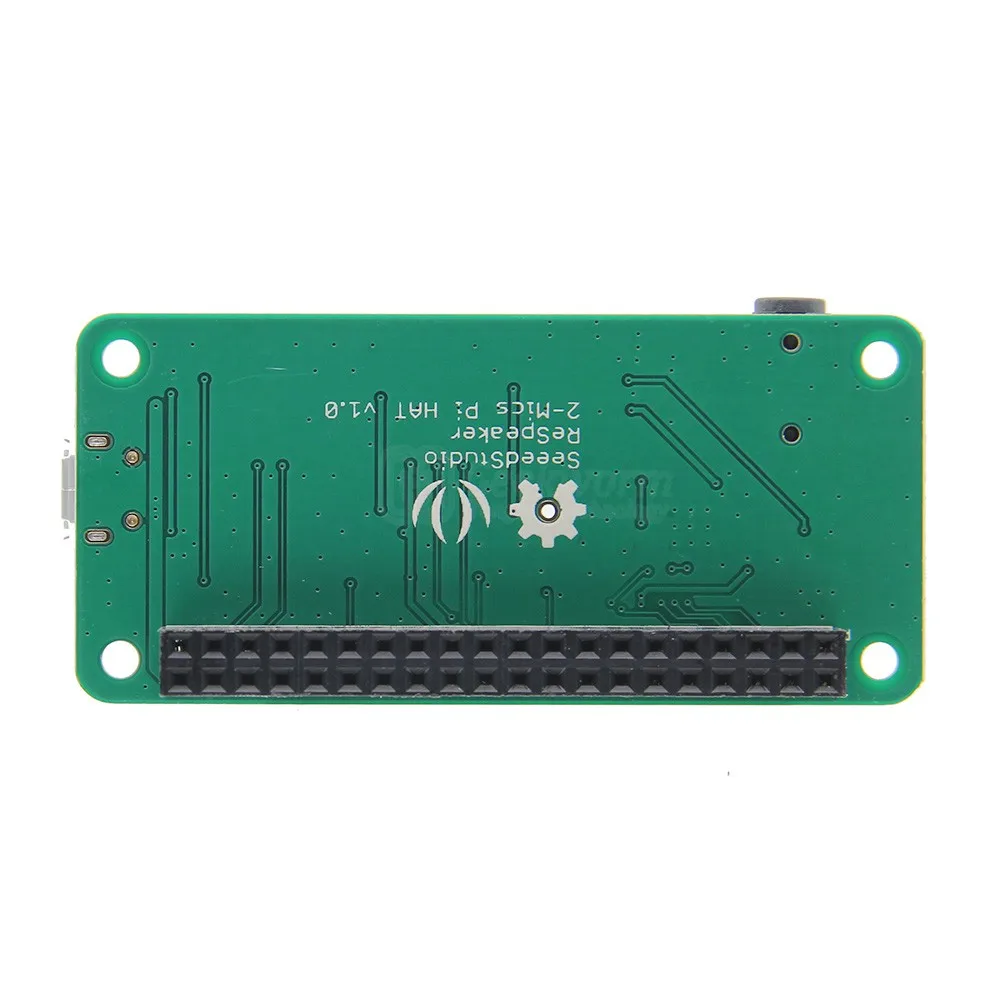 Raspberry Pi динамик Re 2-микрофоны (микрофон) шляпа Плата расширения для 3 Модель B + плюс