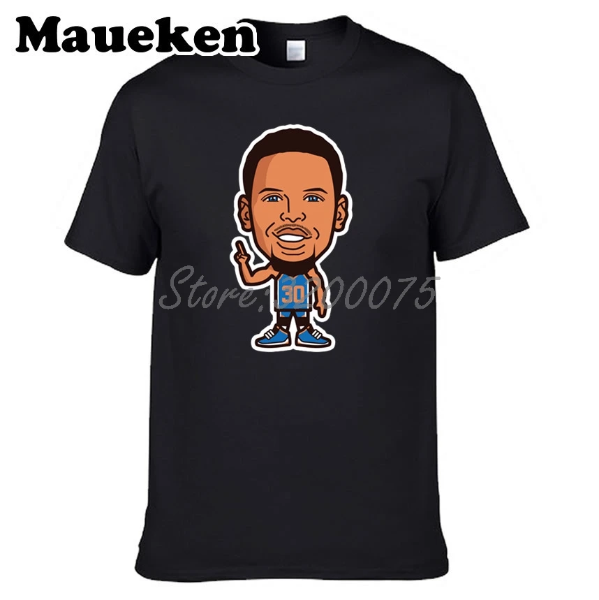 Мужская футболка с героями мультфильмов Chef Steph Curry 30 Футболка мужская круглым