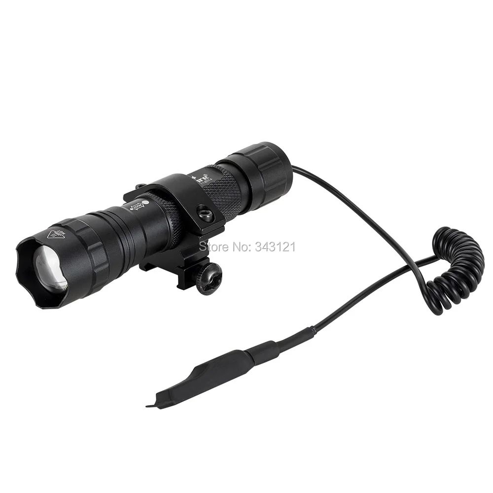 AloneFire tk503 тактический фонарь фонарик Штатив для охоты крепление оружие Свет пистолет фонарь для ружья