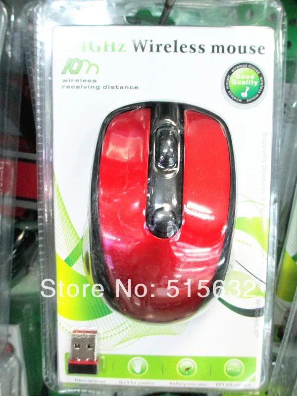 Портативная оптическая беспроводная мышь USB приемник RF 2 4G для настольного