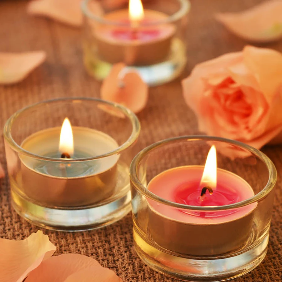 Круглые лавандовые ароматические свечи свадебное украшение день рождения