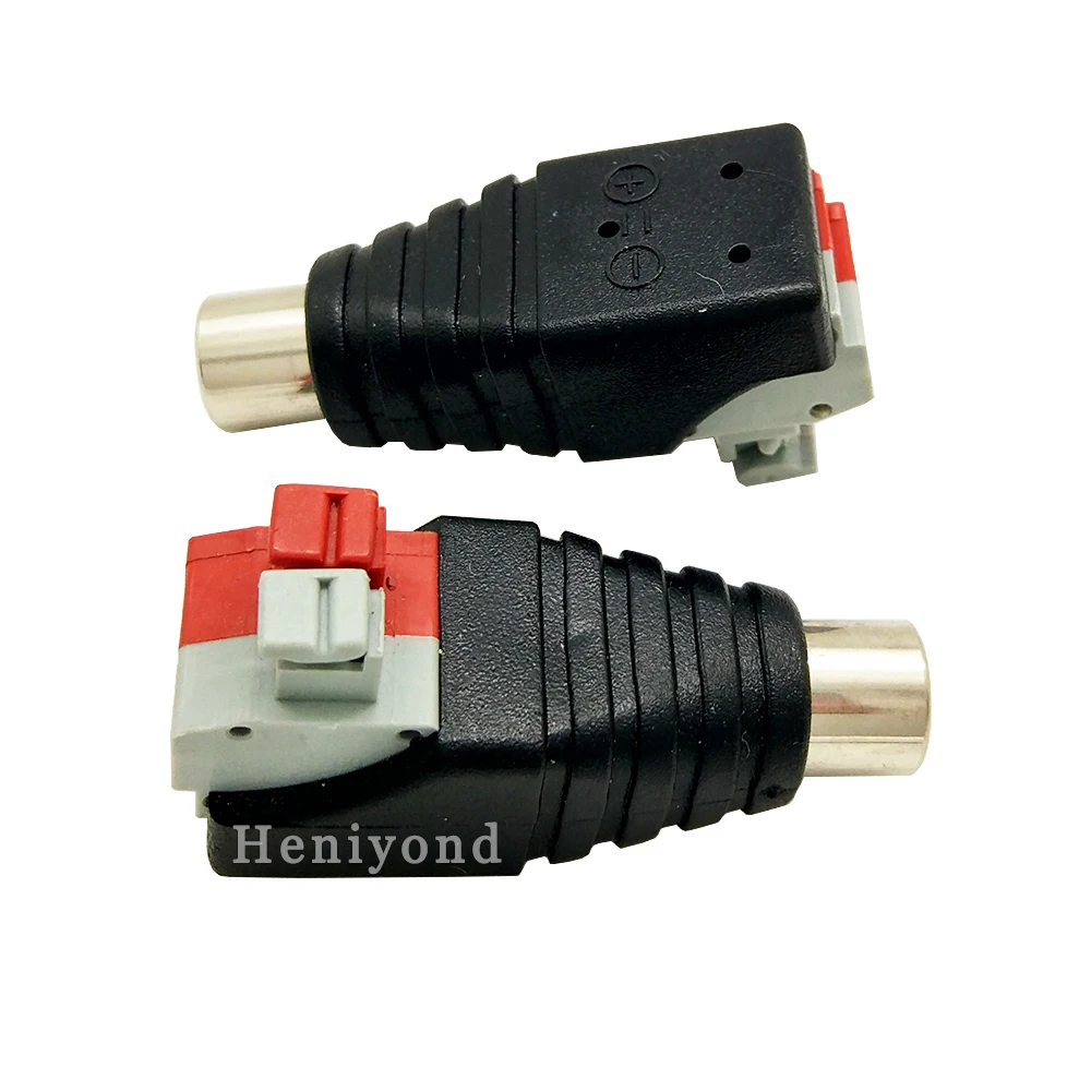 10 шт. RCA Коннектор AV Balun Женский адаптер CAT5 для камеры видеонаблюдения розничная