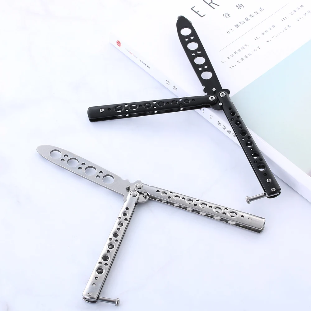 1 шт. многофункциональный металлический тренировочный нож бабочка из