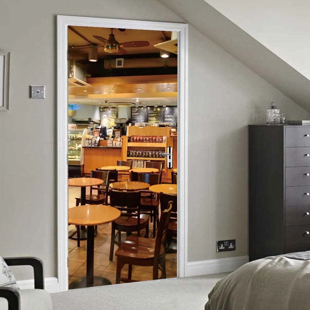 2 шт 77*200 см кофе-бар вино с клеем самоклеящаяся настенная Бумага ПВХ 3D наклейка