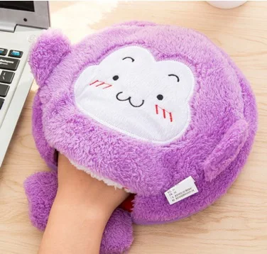 Зимний USB коврик для мыши с подогревом подогреватель рук Миньоны милый плюшевый