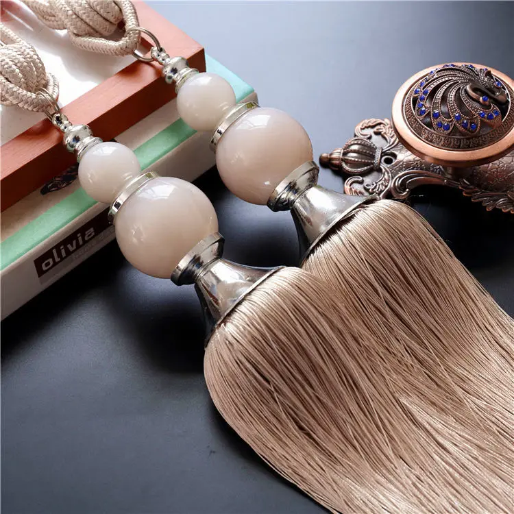 Разноцветный дополнительный держатель для штор декоративный высокого качества