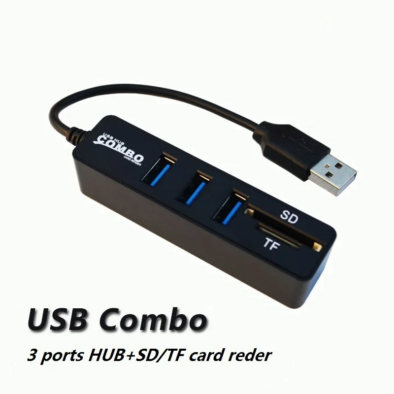 Комбо 2 0 USB 3 Порты и разъёмы Hub + SD карты памяти высокой Скорость Multi Разветвитель