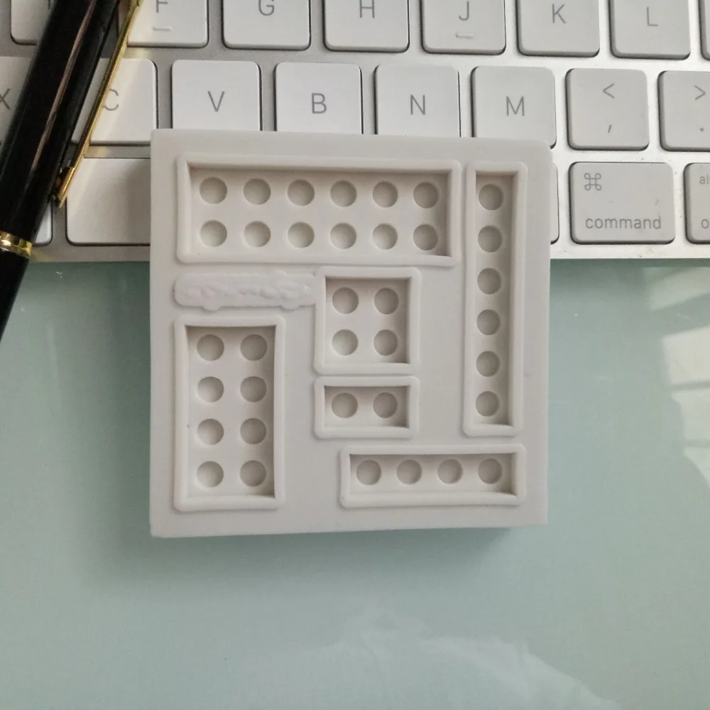 Feihuan 1 шт. кубики Lego силиконовые формы для сахара помадные шоколадные кружевные