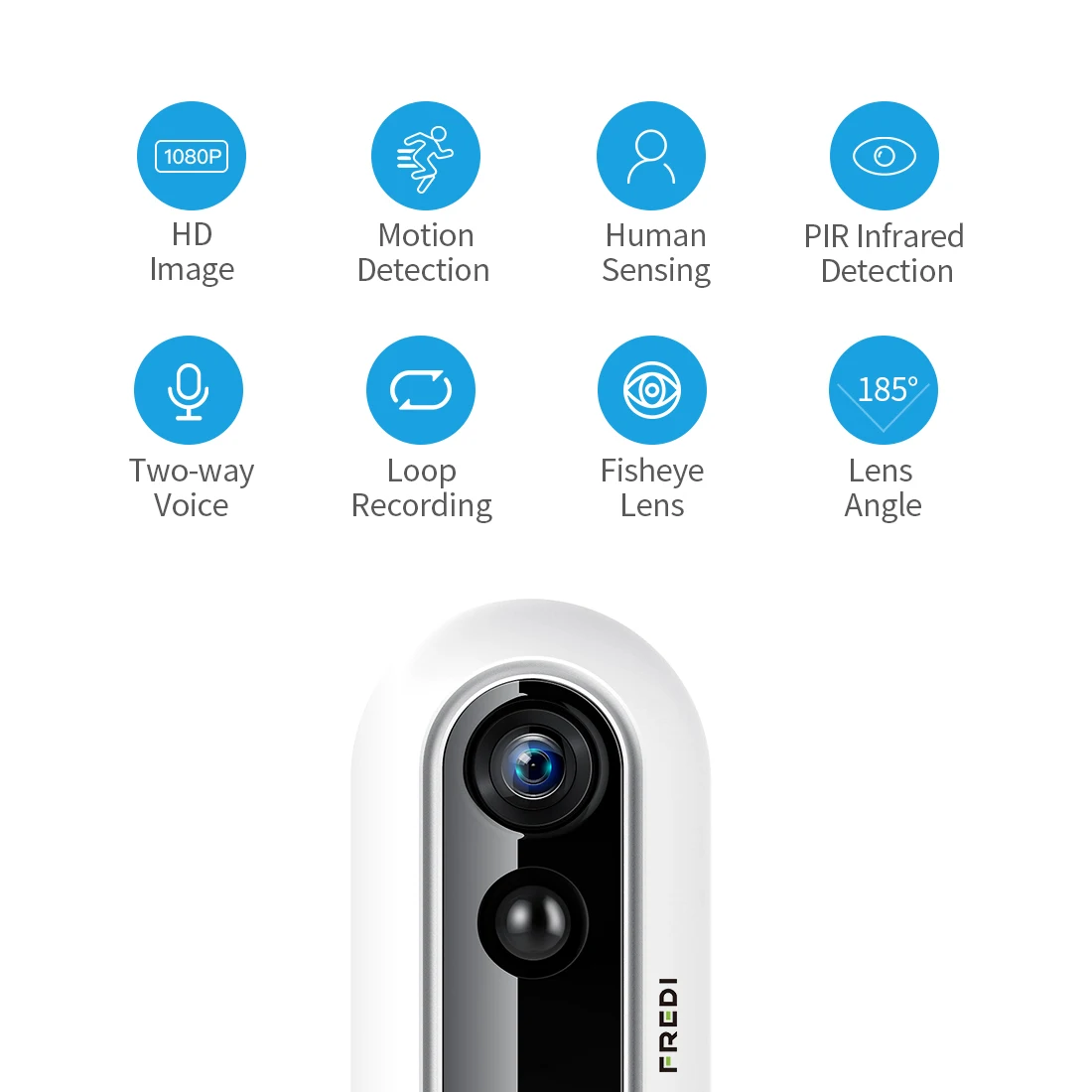 FREDI Mini 1080P HD IP камера WiFi для домашней безопасности беспроводная камера Детский Монитор инфракрасное ночное видение камера видеонаблюдения CCTV