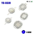 Светодиодный чип высокой мощности, ярко-синий 445nM синий 460nM сельскохозяйственный светильник светодиодный 1 Вт 3 Вт 5 Вт 10 Вт 20 Вт 30 Вт 50 Вт 100 Вт COB для роста растений в помещении