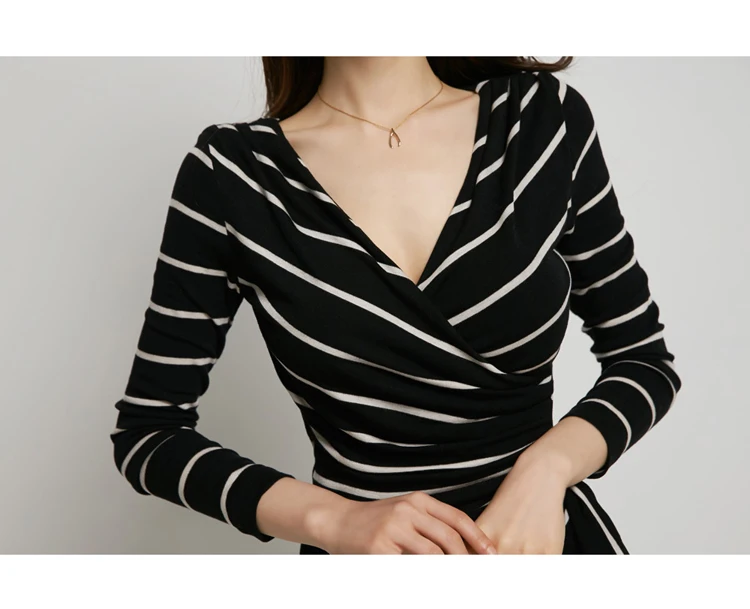 Женское банкетное платье женское сексуальное Полосатое цельнокроеное