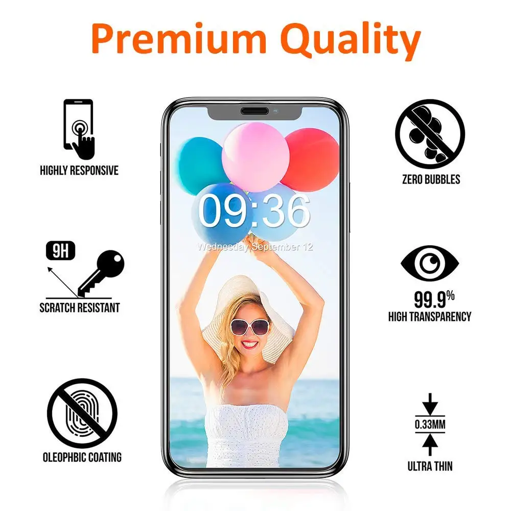 3D закаленное стекло полное покрытие пленка край к краю защитный экран для iPhone XR 6 1