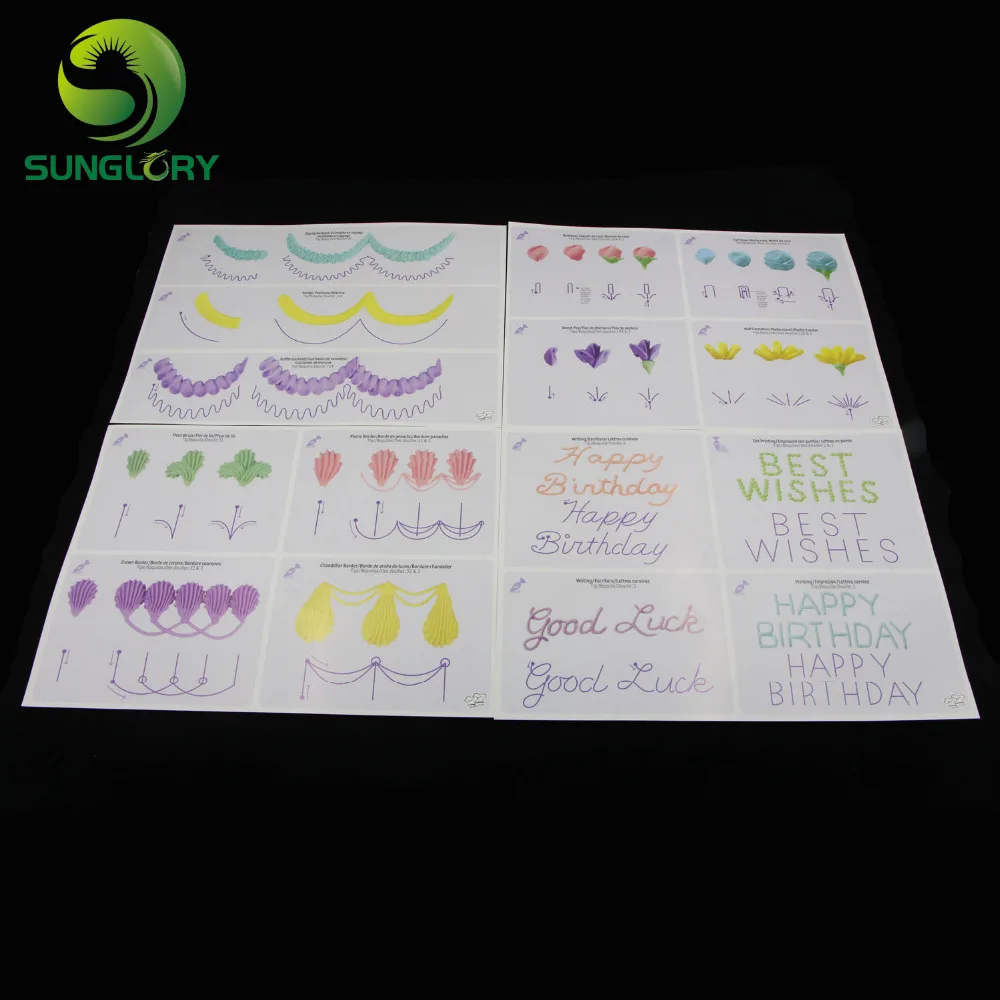 Инструменты для выпечки 12 шт. тренировочная доска крема украшения 23 страниц