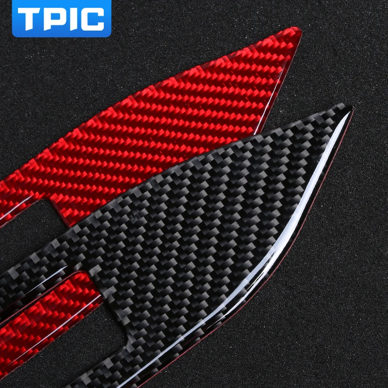 TPIC полоски из углеродного волокна Инструмент для отделки Панель Стикеры Ford Mustang