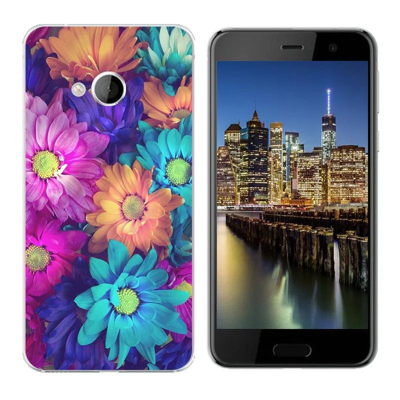 Phone Cases for HTC U Play Case Triangle Printing Back Cover Fundas Soft Silicone TPU Ultra Thin Covers Alpine |
